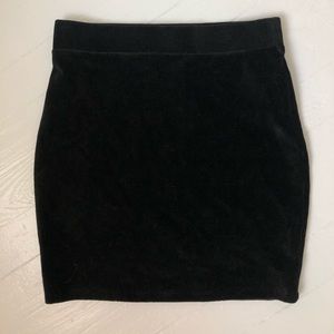 Velvet Mini Skirt